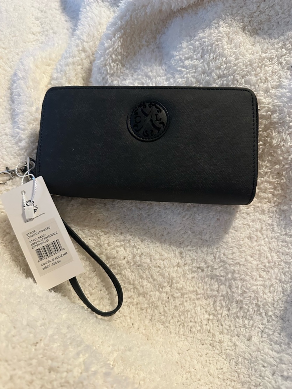 Christian Lacroix Black Wristlet Clutch